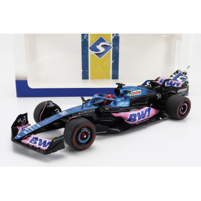SOLIDO ALPINE F1  A523 TEAM BWT ALPINE N 31 3rd MONACO GP 2023 ESTEBAN OCON - BLUE PINK 1/18