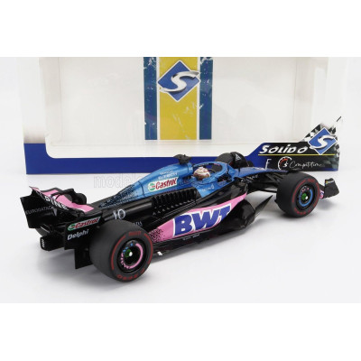 SOLIDO ALPINE F1  A523 TEAM BWT ALPINE N 10 3rd DUTCH GP 2023 PIERRE GASLY - BLUE PINK 1/18