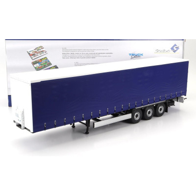 SOLIDO ACCESSORIES TRAILER FOR TRUCK - RIMORCHIO - BLUE WHITE 1/24