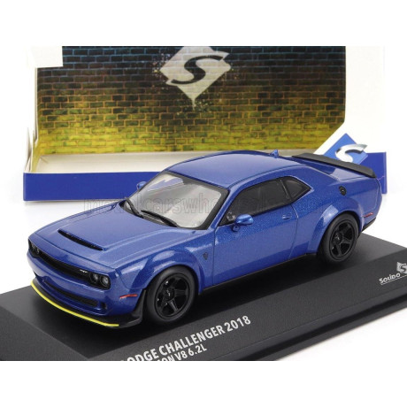 SOLIDO DODGE CHALLENGER SRT COUPE 2018 - BLUE 1/43