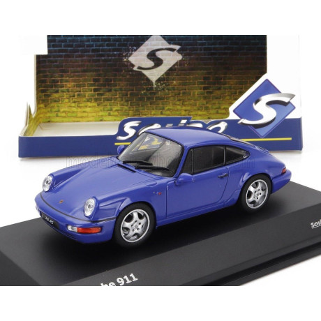 SOLIDO PORSCHE 911 964 RS COUPE 1992 - BLUE 1/43