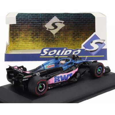 SOLIDO ALPINE F1  A523 TEAM BWT ALPINE N 10 3rd DUTCH GP 2023 PIERRE GASLY - BLUE PINK 1/43