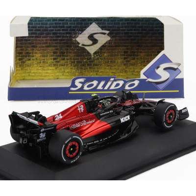 SOLIDO ALFA ROMEO F1  C43 TEAM STAKE N 24 AUSTRALIAN GP 2023 GUANYU ZHOU - BLACK RED 1/43