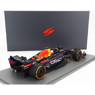 SPARK MODEL RED BULL F1  RB18 TEAM ORACLE RED BULL RACING N 1 WINNER BELGIUM GP WORLD CHAMPION 2022 MAX VERSTAPPEN - MATT BLUE Y