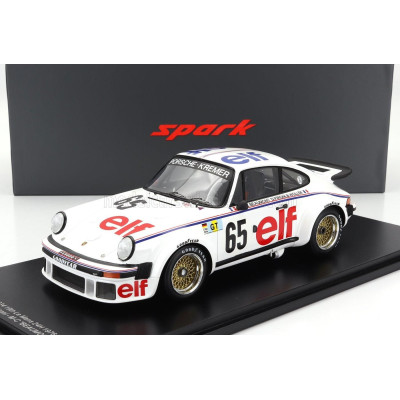SPARK MODEL PORSCHE 911 934 TEAM PORSCHE KREMER RACING N 65 24h LE MANS 1976 M.C.CHARMASSON - D.PIRONI - B.WOLLEK - WHITE 1/18