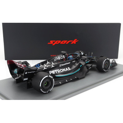 SPARK MODEL MERCEDES GP F1 W14 TEAM MERCEDES-AMG PETRONAS FORMULA ONE N 63 SEASON 2023 GEORGE RUSSEL - MATT BLACK 1/18