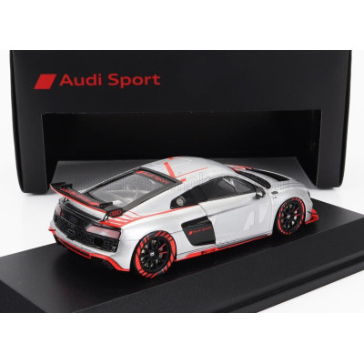 SPARK MODEL AUDI R8 LMS GT4 TEAM AUDI SPORT N 0 PRESENTATION 2023 - SILVER RED BLACK 1/43