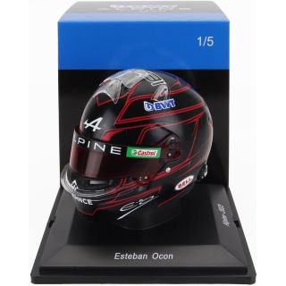 SPARK MODEL BELL HELMET F1  CASCO HELMET RENAULT A523 TEAM BWT ALPINE N 31 SEASON 2023 ESTEBAN OCON - BLACK RED 1/5