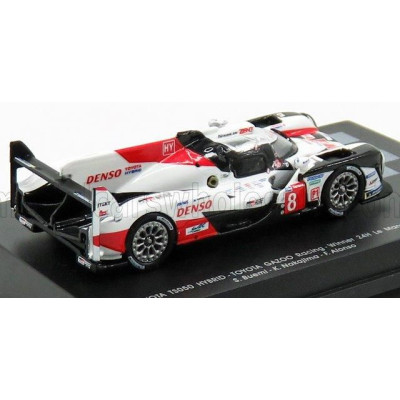 SPARK MODEL TOYOTA TS050 HYBRID TEAM TOYOTA GAZOO RACING N 8 WINNER 24h LE MANS 2019 S.BUEMI - K.NAKAJIMA - F.ALONSO - WHITE RED