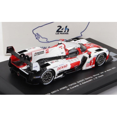 SPARK MODEL TOYOTA GR010 3.5L V6 TWIN TURBO HYBRID TEAM GAZOO RACING N 7 WINNER 24h LE MANS 2021 M.CONWAY - K.KOBAYASHI - J.M.LO