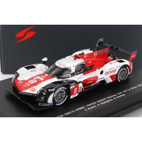 SPARK MODEL TOYOTA GR010 3.5L V6 TWIN TURBO HYBRID TEAM GAZOO RACING N 8 2nd 24h LE MANS 2021 S.BUEMI - N.NAKAJIMA - B.HARTLEY -
