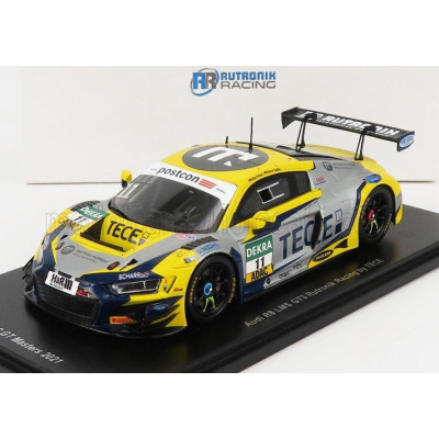 SPARK MODEL AUDI R8 LMS GT3 TEAM TECE RUTRONIK RACING N 11 ADAC GT MASTERS OSCHERSLEBEN 2021 E.ERHART - P.KAFFER - YELLOW MATT G