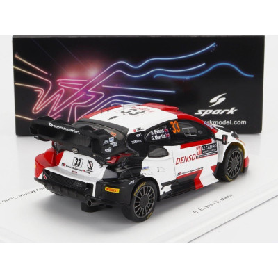 SPARK MODEL TOYOTA YARIS GR HYBRID RALLY1 TEAM TOYOTA GAZOO RACING WRT N 33 4th RALLY MONTECARLO 2023 E.EVANS - S.MARTIN - WHITE