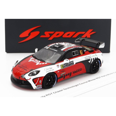 SPARK MODEL RENAULT ALPINE A110 RALLY RGT TEAM CHAZEL TECHNOLOGIE COURSE N 67 WINNER RGT RALLY MONTECARLO 2023 L.PANAGIOTIS - C.
