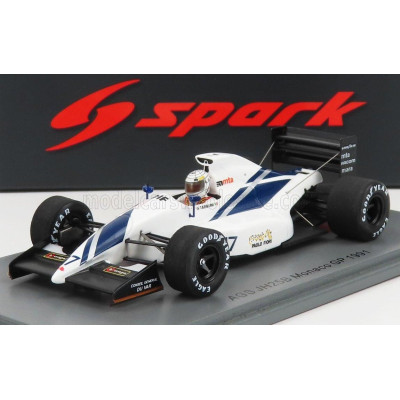 SPARK MODEL AGS F1  JH25B N 17 MONACO GP 1991 G.TARQUINI - WHITE 1/43