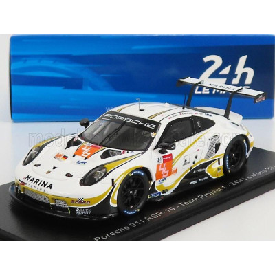 SPARK MODEL PORSCHE 911 991-2 4.2L RSR-19 TEAM PROJECT-1 N 46 24h LE MANS 2021 A.BUCHARDT - R.FOLEY - D.OLSEN - WHITE 1/43