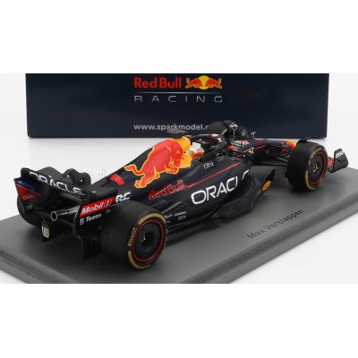 SPARK MODEL RED BULL F1  RB18 TEAM ORACLE RED BULL RACING N 1 WINNER BELGIUM GP WORLD CHAMPION 2022 MAX VERSTAPPEN - MATT BLUE Y