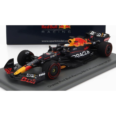 SPARK MODEL RED BULL F1  RB18 TEAM ORACLE RED BULL RACING N 1 WINNER MONZA ITALY GP WORLD CHAMPION 2022 MAX VERSTAPPEN - MATT BL