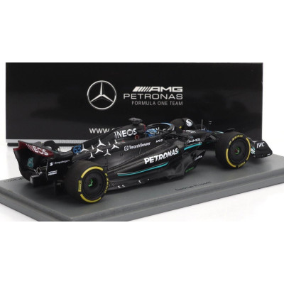 SPARK MODEL MERCEDES GP F1 W14 TEAM MERCEDES-AMG PETRONAS FORMULA ONE N 63 5th BRITISH GP 2023 GEORGE RUSSEL - MATT BLACK 1/43