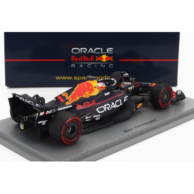 SPARK MODEL RED BULL F1  RB19 TEAM ORACLE RED BULL RACING N 1 WORLD CHAMPION WINNER BRITISH GP 2023 MAX VERSTAPPEN - MATT BLUE 1