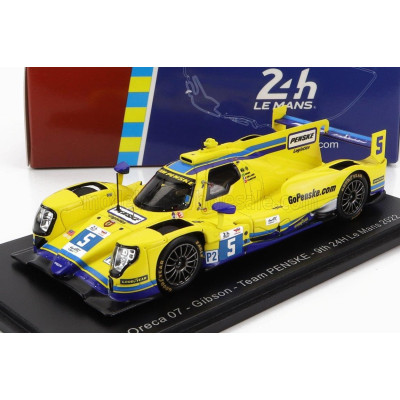 SPARK MODEL ORECA GIBSON 07 GK428 4.2L V8 TEAM PENSKE N 5 24h LE MANS 2022 D.CAMERON - E.COLLARD - F.NASR - YELLOW 1/43