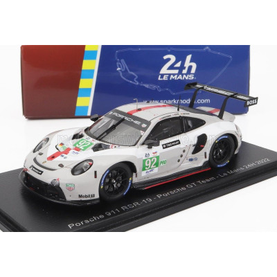 SPARK MODEL PORSCHE 911 991-2 RSR-19 4.2L TEAM PORSCHE GT N 92 24h LE MANS 2022 MICHAEL CHRISTENSEN - KEVIN ESTRE - LAURENS VANT