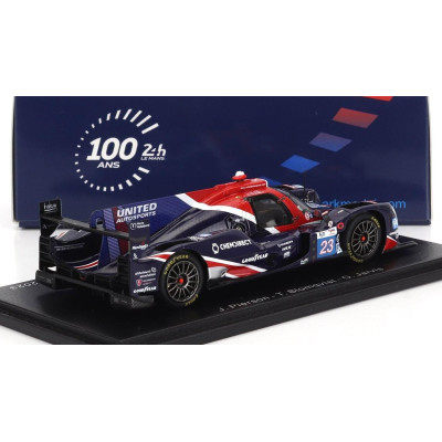 SPARK MODEL ORECA 07 GIBSON GK428 4.2L V8 TEAM UNITED AUTOSPORTS N 23 24h LE MANS 2023 T.BLOMQVIST - O.JARVIS - J.PIERSON - BLUE
