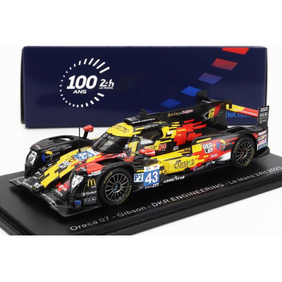 SPARK MODEL ORECA 07 GIBSON GK428 4.2L V8 TEAM DKR ENGINEERING N 43 24h LE MANS 2023 M.MARTIN - T.VAN ROMPUY - U.DE WILD - YELLO