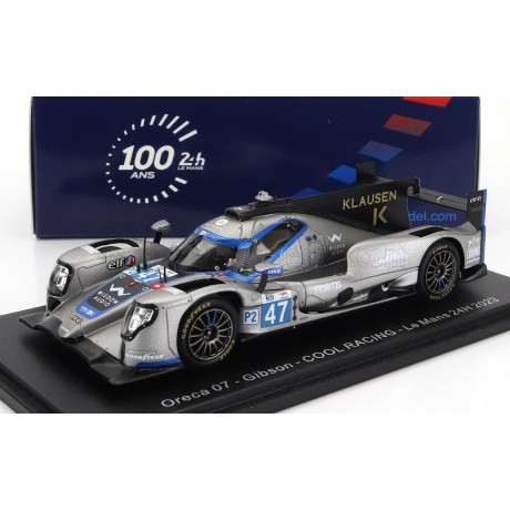 SPARK MODEL ORECA 07 GIBSON GK428 4.2L V8 TEAM COOL RACING N 47 24h LE MANS 2023 R.DE GERUS - V.LOMKO - S.PAGENAUD - GREY WHITE