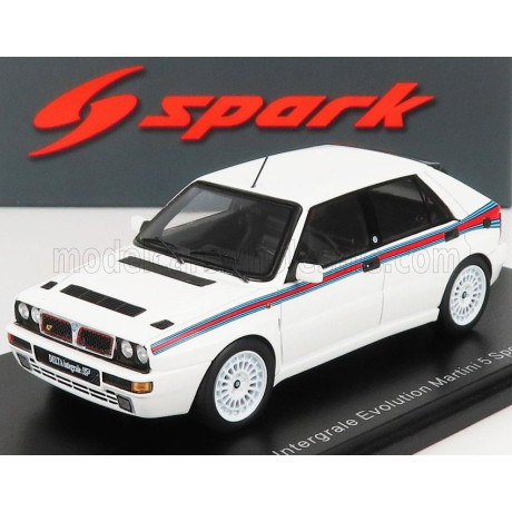 SPARK MODEL LANCIA DELTA HF INTEGRALE EVO MARTINI 5 1992 - WHITE 1/43