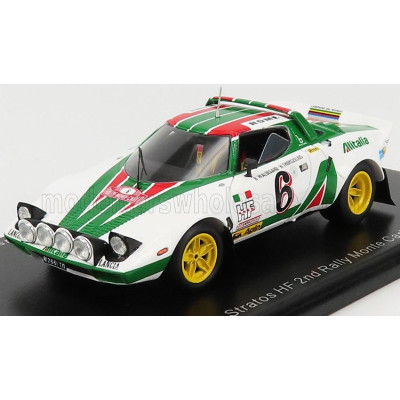 SPARK MODEL LANCIA STRATOS HF TEAM ALITALIA (night version) N 6 2nd RALLY MONTECARLO 1976 BJORN WALDEGAARD - HANS THORSZELIUS -