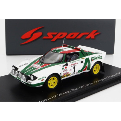 SPARK MODEL LANCIA STRATOS HF TEAM ALITALIA (night version) N 1 WINNER RALLY TOUR DE CORSE 1976 SANDRO MUNARI - SILVIO MAIGA - W