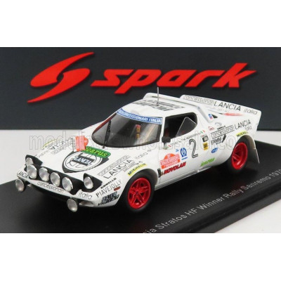 SPARK MODEL LANCIA STRATOS HF N 2 WINNER RALLY SANREMO 1979 M.MANNINI - TONY - WHITE 1/43
