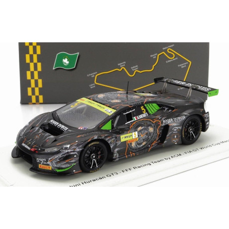 SPARK MODEL LAMBORGHINI HURACAN GT3 TEAM FFF RACING N 5 FIA GT WORLD CUP MACAU 2017 M.BORTOLOTTI - BLACK 1/43