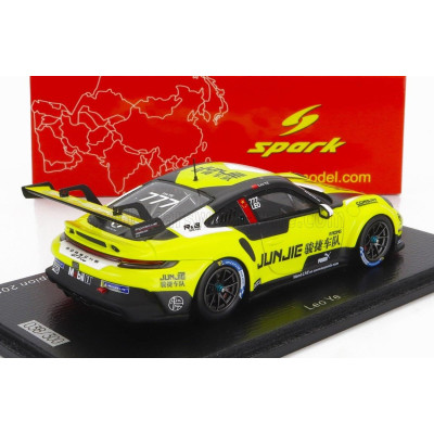 SPARK MODEL PORSCHE 911 991-2 GT3 TEAM JUNGIG N 777 CHAMPION ASIA PORSCHE CARRERA CUP SEASON 2022 L.YE - YELLOW BLACK 1/43