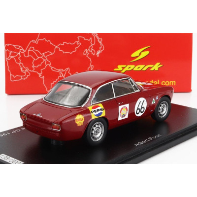 SPARK MODEL ALFA ROMEO GIULIA GTA TEAM HONG KONG N 66 SINGAPORE GP 1967 ALBERT POON - RED 1/43
