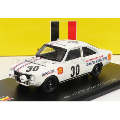 SPARK MODEL MAZDA R100 M10A N 30 24h SPA 1969 HELDE - H.DE FIERLANT - WHITE RED 1/43