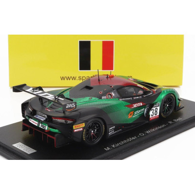 SPARK MODEL McLAREN 720S GT3 TEAM JOTA N 38 24h SPA 2022 M.KIRCHHOFER - O.WILKINSON - R.BELL - GREEN BLACK RED 1/43