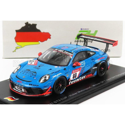 SPARK MODEL PORSCHE 911 991-2 GT3 CUP TEAM HUBER MOTORSPORT N 80 WINNER SP7 CLASS 24h NURBURGRING 2021 H.WEHRMANN - U.BERG - M.V