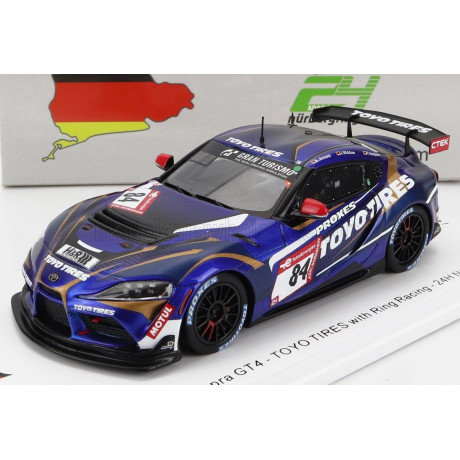 SPARK MODEL TOYOTA SUPRA GR TEAM TOYO TIRES N 84 24h NURBURGRING 2022 L.D.ARNOLD - J.WALDOW - T.VAZQUES GARCIA - BLUE MET BLACK
