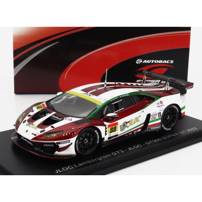 SPARK MODEL LAMBORGHINI HURACAN GT3 EVO TEAM JLOC N 88 GT300 CLASS SUPER GT 2023 T.KOGURE - Y.MOTOJIMA - RED WHITE 1/43