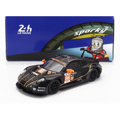 SPARK MODEL PORSCHE 911 991 RSR-19 4.2L TEAM GR RACING N 86 24h LE MANS 2022 M.WAINWRIGHT - R.PERA - B.BARKER - BLACK 1/64