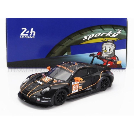 SPARK MODEL PORSCHE 911 991 RSR-19 4.2L TEAM GR RACING N 86 24h LE MANS 2022 M.WAINWRIGHT - R.PERA - B.BARKER - BLACK 1/64