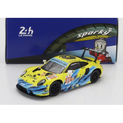 SPARK MODEL PORSCHE 911 991 RSR-19 4.2L TEAM DEMPSEY PROTON RACING N 88 24h LE MANS 2022 F.POORDAD - M.ROOT - J.HEYLEN - YELLOW