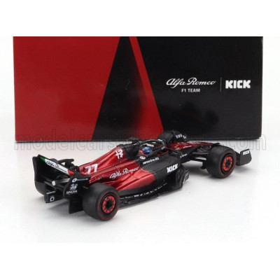 SPARK MODEL ALFA ROMEO F1  C43 TEAM STAKE N 77 SEASON 2023 VALTTERI BOTTAS - BLACK RED 1/64