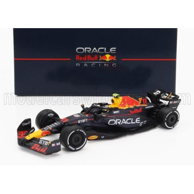 SPARK MODEL RED BULL F1  RB19 TEAM ORACLE RED BULL RACING N 11 SEASON 2023 SERGIO PEREZ - MATT BLUE 1/64