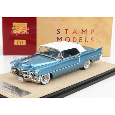 STAMP MODELS CADILLAC ELDORADO BIARRITZ 1955 CLOSED TOP - BAHAMA BLUE MET 1/43