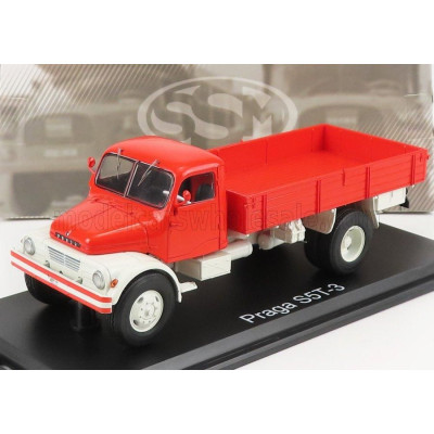 START SCALE MODELS PRAGA S5T-3 TRUCK 2-ASSI 1965 - RED GREY 1/43