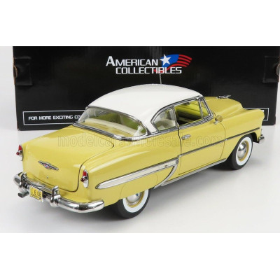 SUN STAR CHEVROLET BEL AIR COUPE 1953 - YELLOW WHITE 1/18