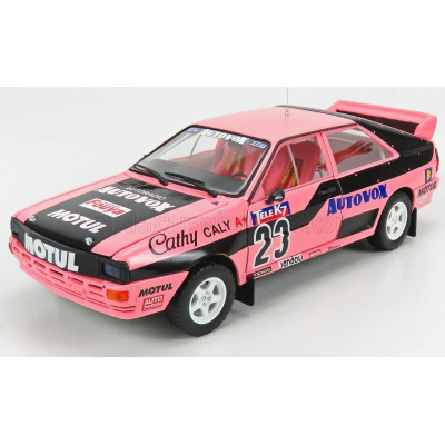 SUN STAR AUDI QUATTRO A1 N 23 FRENCH RALLYCROSS 1987 C.CALY - PINK BLACK 1/18